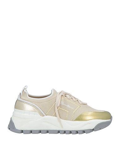 SANTONI Sneakers Gold Textile fibres
