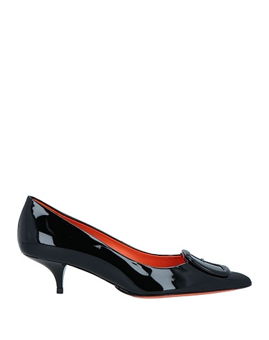 SANTONI Court Black Leather