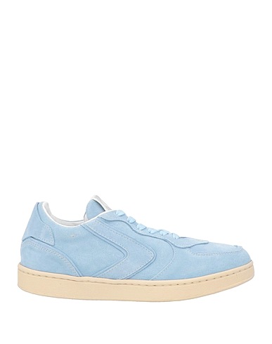 VALSPORT Sneakers Sky blue Leather, Textile fibres