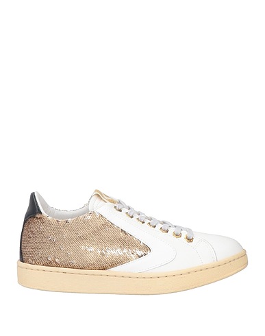 VALSPORT Sneakers White Leather, Textile fibres