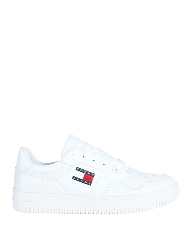 TOMMY JEANS Sneakers White 96% Leather, 4% Polyester
