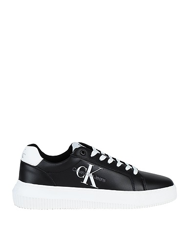 CALVIN KLEIN JEANS FOOTWEAR Black 100% Leather