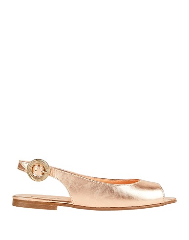 CLARYS Sandalen Kupfer Leder