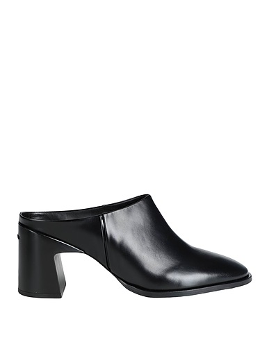 CALVIN KLEIN Mules and clogs Black 100% Leather
