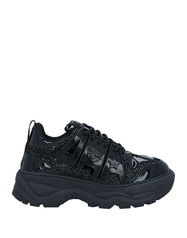 CHIARA FERRAGNI Sneakers Schwarz Gewebefasern, Andere Fasern