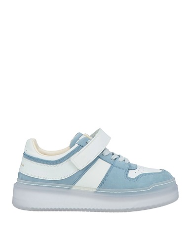 SANTONI Sneakers Pastel blue Leather