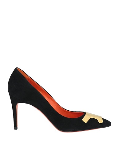 SANTONI Décolleté Nero Pelle