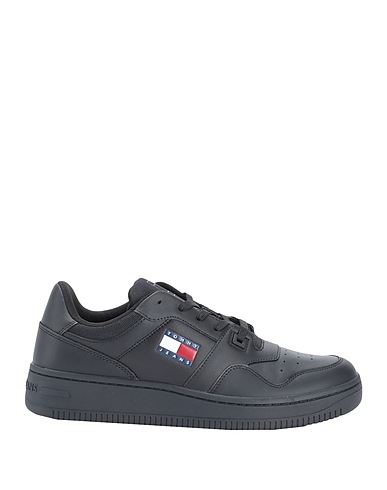 TOMMY JEANS Sneakers Black 96% Leather, 4% Polyester