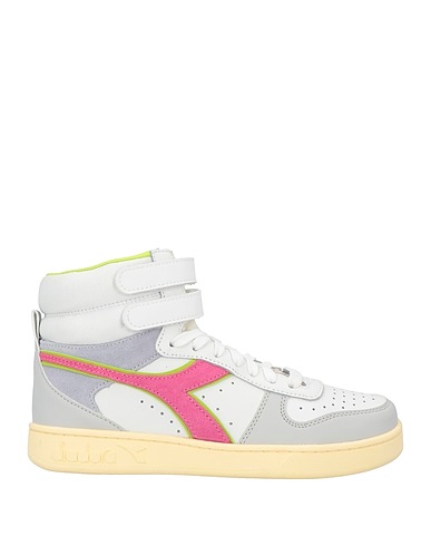 DIADORA Sneakers Light grey Leather, Textile fibres
