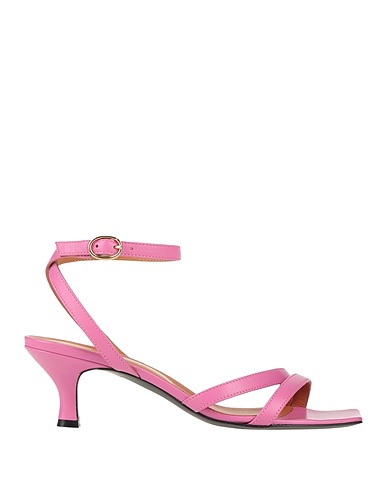 VIA ROMA 15 Sandals Pink Leather