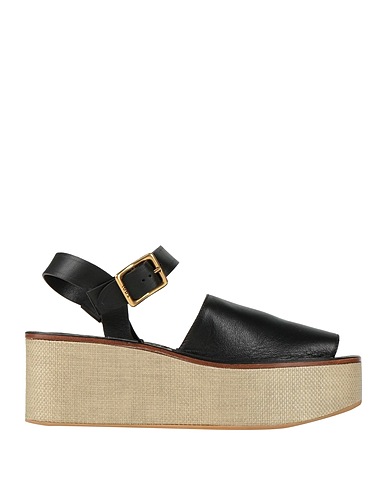 TOD'S Sandals Black Leather