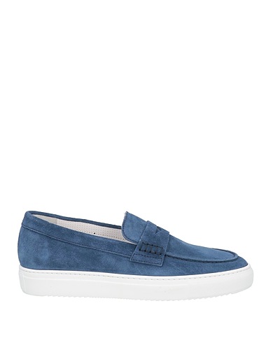 DOUCAL'S Loafers Slate blue Leather