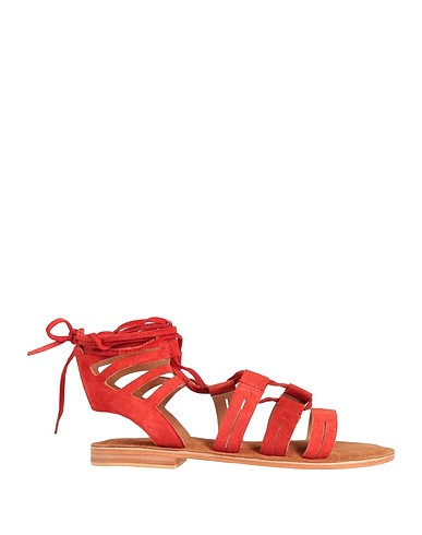 IL COCCODRILLO Sandals Brick red Leather
