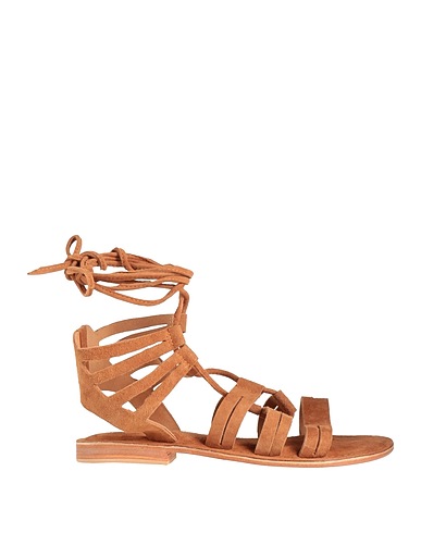 IL COCCODRILLO Sandals Camel Leather