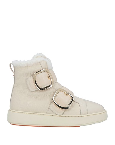 SANTONI Ankle boot Beige Leather