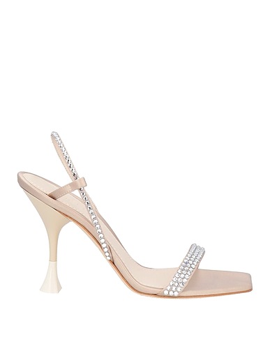 3JUIN Sandalen Beige Gewebefasern