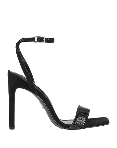 STEVE MADDEN Sandals Black Textile fibres