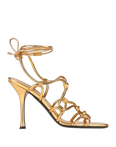 VALENTINO GARAVANI Sandals Gold Leather
