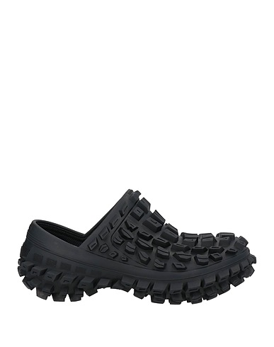 BALENCIAGA Mules and clogs Black Rubber, Textile fibres