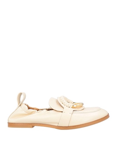 SEE BY CHLOÉ Loafers Cream Leather