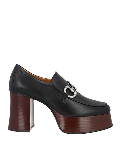 GUCCI Loafers Black Leather