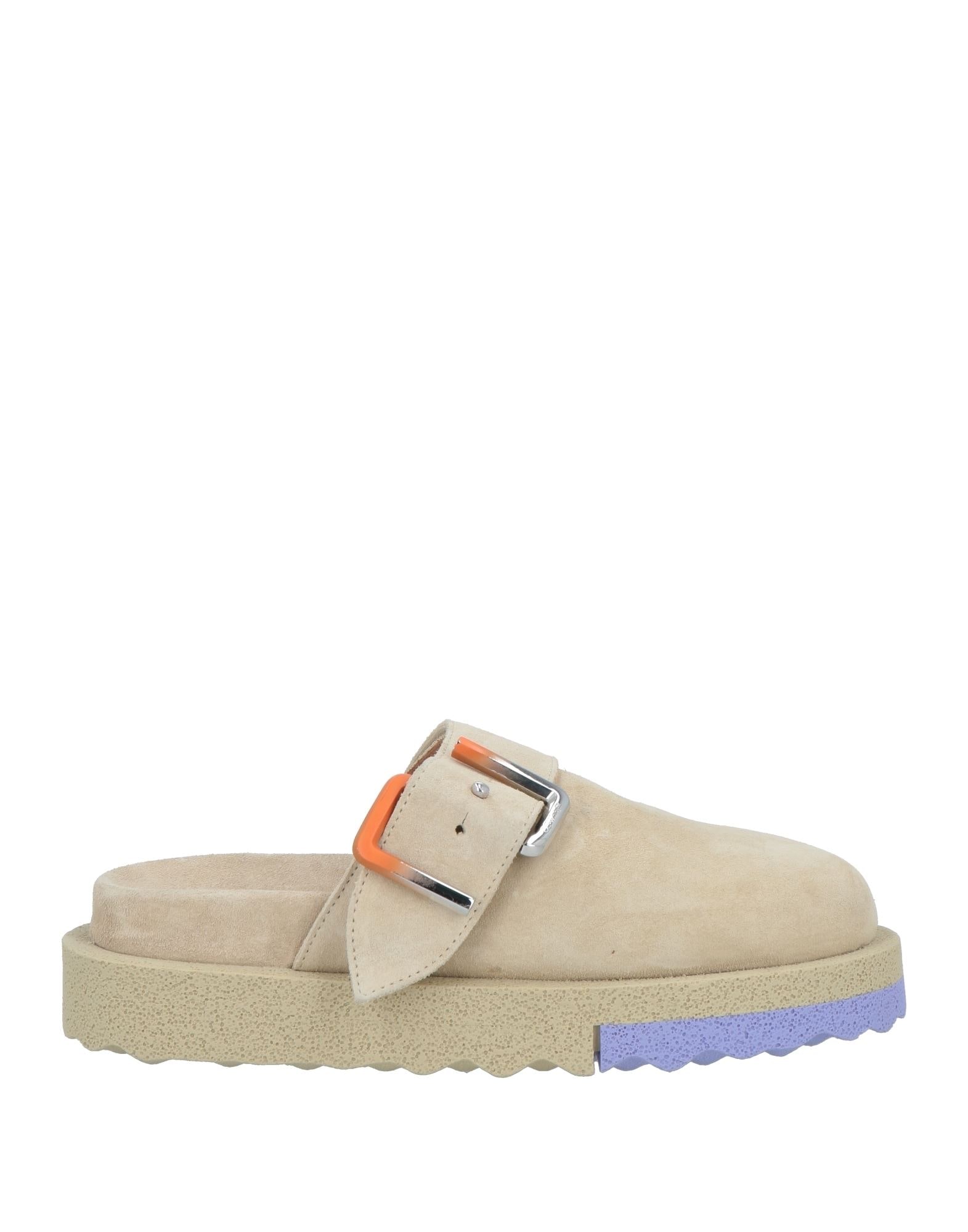 OFF-WHITE オフホワイト ミュール＆ サボ サンダル スエード加工 OFF-WHITE™ | ミュール＆サボサンダル ブラック メンズ | YOOX