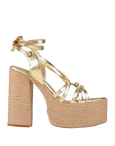 PALOMA BARCELÓ Espadrilles Gold Leather