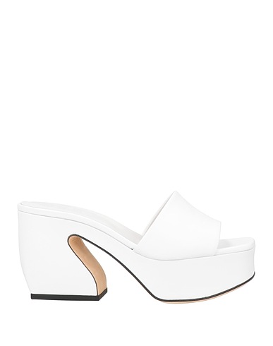 SI ROSSI by SERGIO ROSSI Sandals White Leather