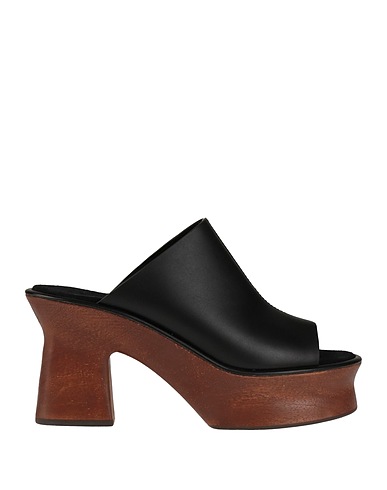 FERRAGAMO Mule e zoccoli Nero Pelle di vitello