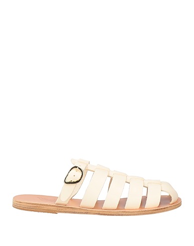 ANCIENT GREEK SANDALS Mule e zoccoli Panna Pelle
