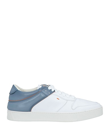 SANTONI Sneakers White Leather