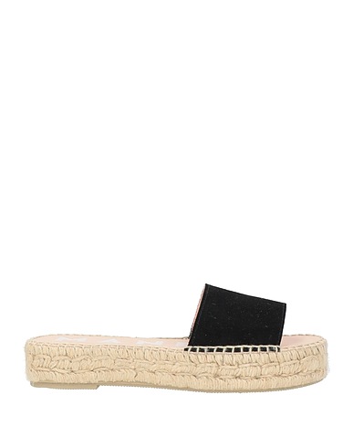 MANEBÍ Espadrilles Black Leather