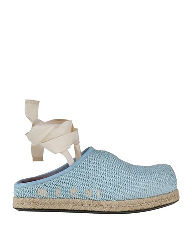 MARNI Espadrilles Sky blue Textile fibers