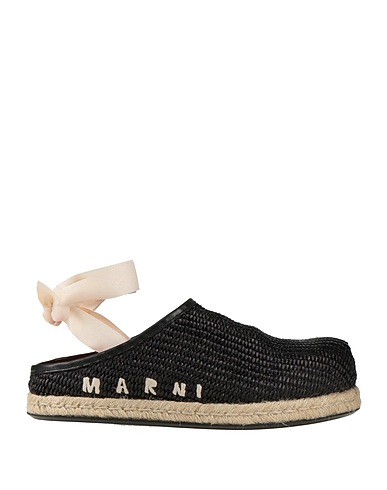 MARNI Espadrilles Black Textile fibers
