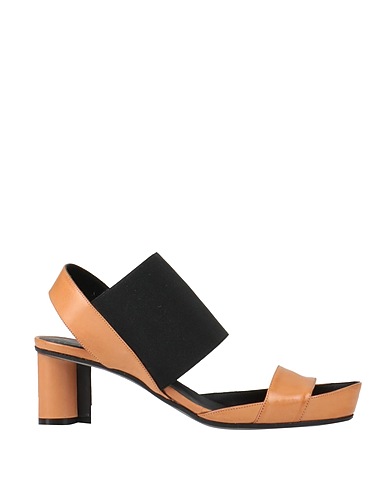 STEPHEN VENEZIA Sandals Leather, Textile fibers