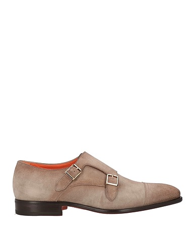SANTONI Loafers Taupe Leather