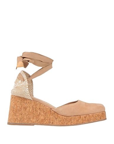 CASTAÑER Mules and clogs Sand Textile fibres