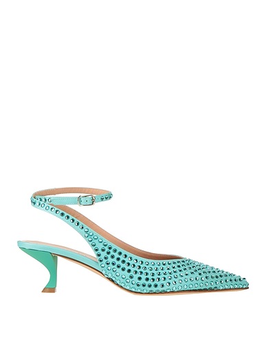 EDDY DANIELE Court Turquoise Textile fibres, Swarovski® Crystal