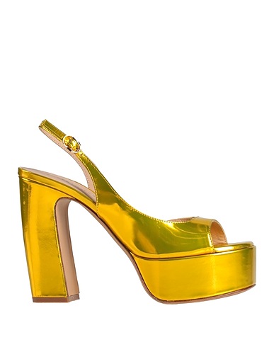 ROBERTO FESTA Sandals Yellow Leather