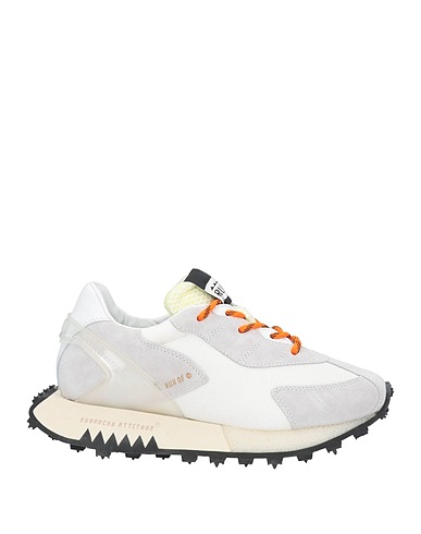 RUN OF Sneakers Grigio chiaro Pelle, Fibre tessili