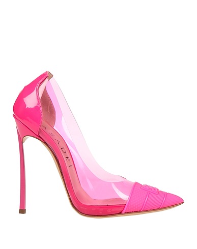 CASADEI Pump Fuchsia Leather, Textile fibers