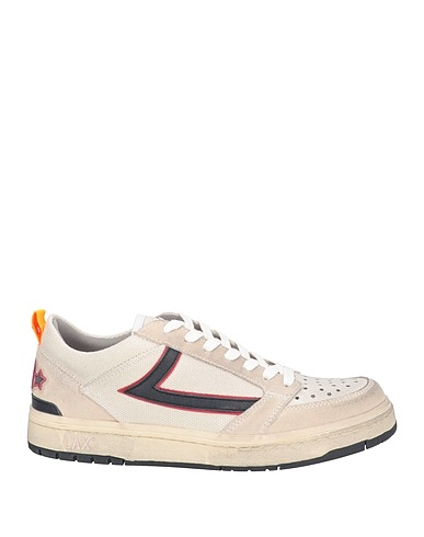 HTC Sneakers Off white Leather, Textile fibres