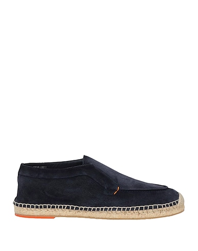 SANTONI Espadrilles Navy blue Leather