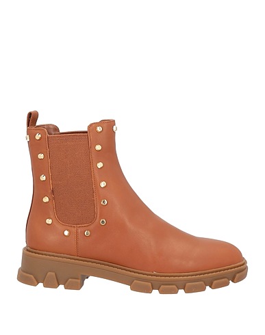 MICHAEL MICHAEL KORS Stivaletti Cammello Pelle, Fibre tessili