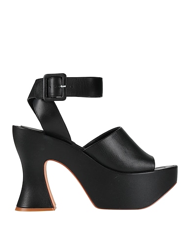 PALOMA BARCELÓ Sandals Black Leather