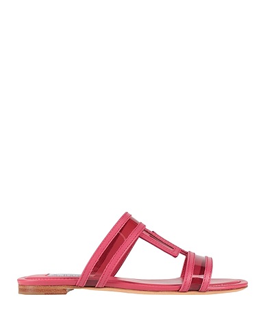 TOD'S Sandals Garnet Leather, Plastic