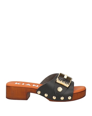 KIANID Sandals Black Textile fibres