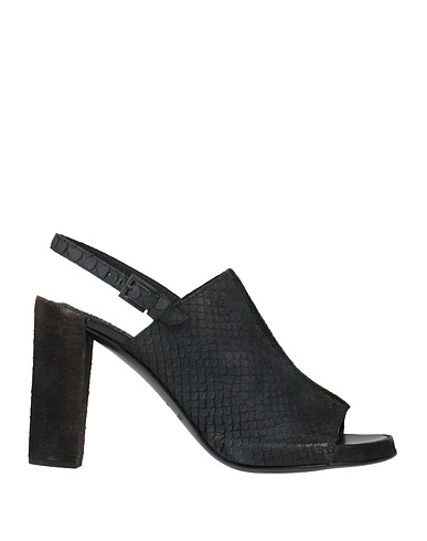 DEL CARLO Sandals Charcoal Leather
