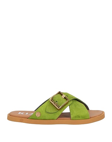 KIANID Sandals Emerald green Leather