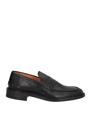 TRICKER'S 모카신 블랙 송아지 가죽